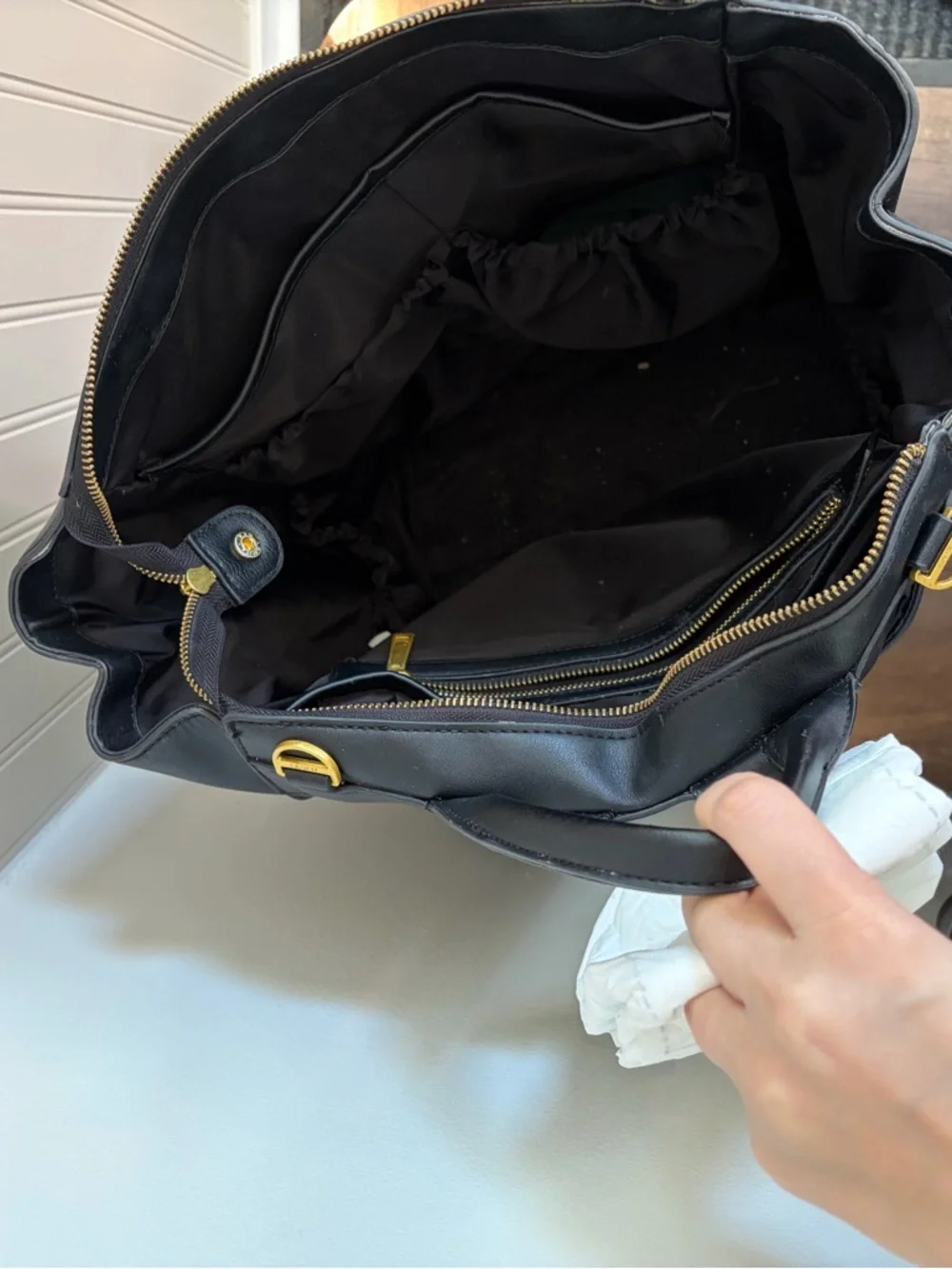Fawn design square diaper bag