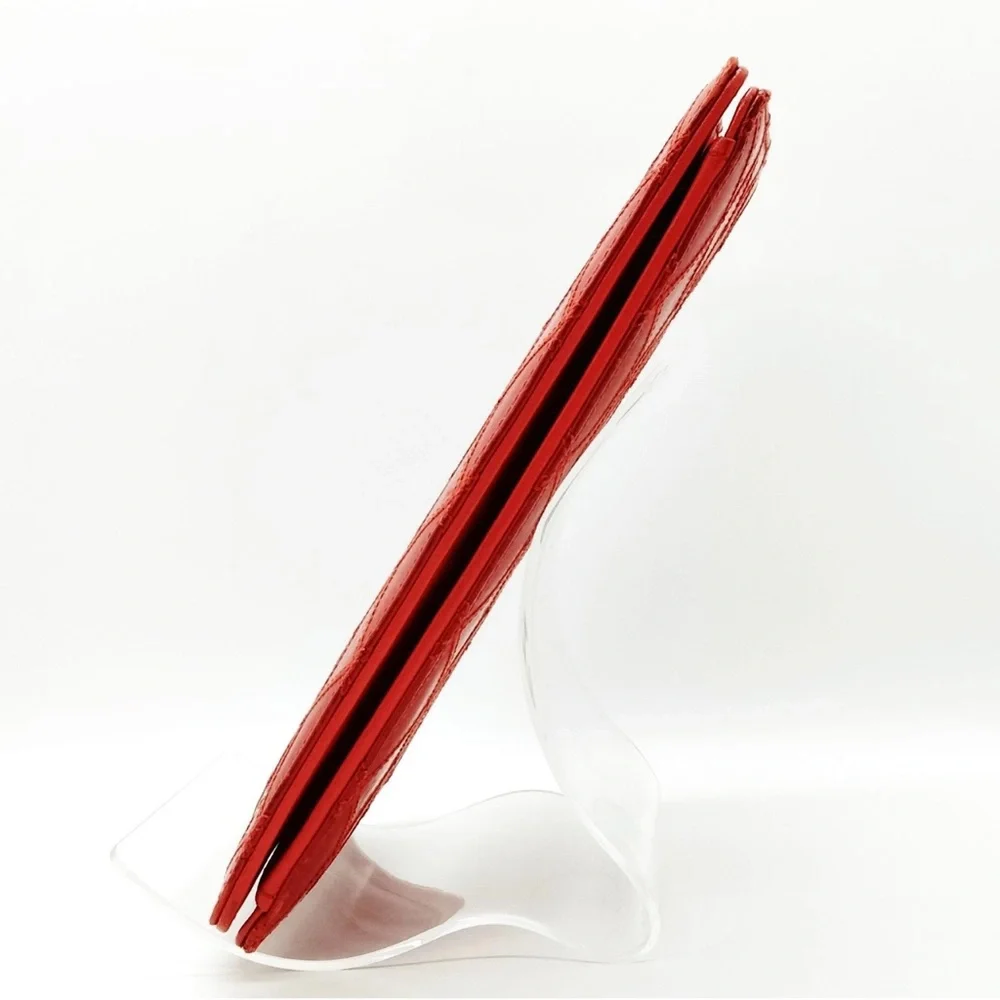 Channel Red Long Wallet