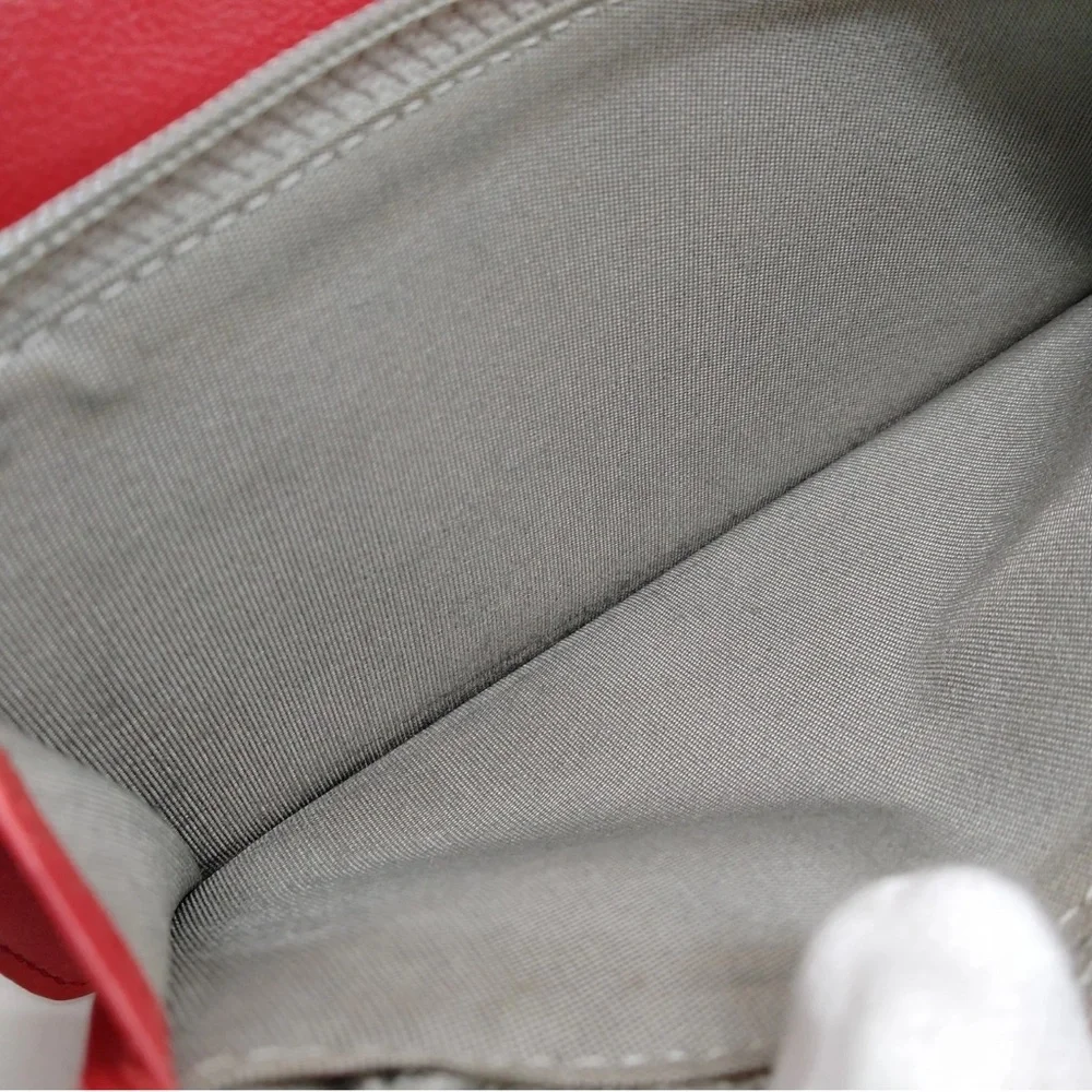 Channel Red Long Wallet