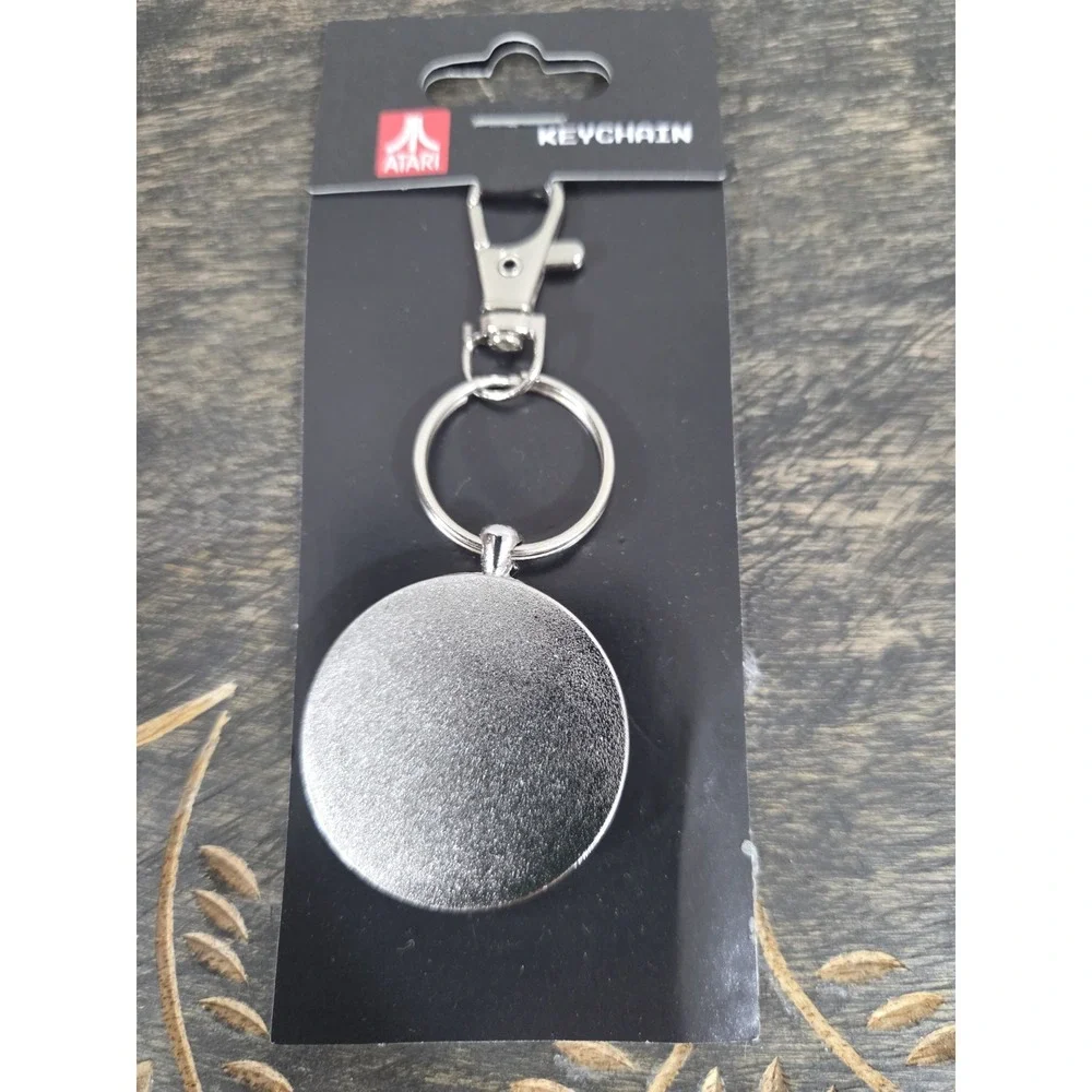 ATARI Round Logo Metal Keychain