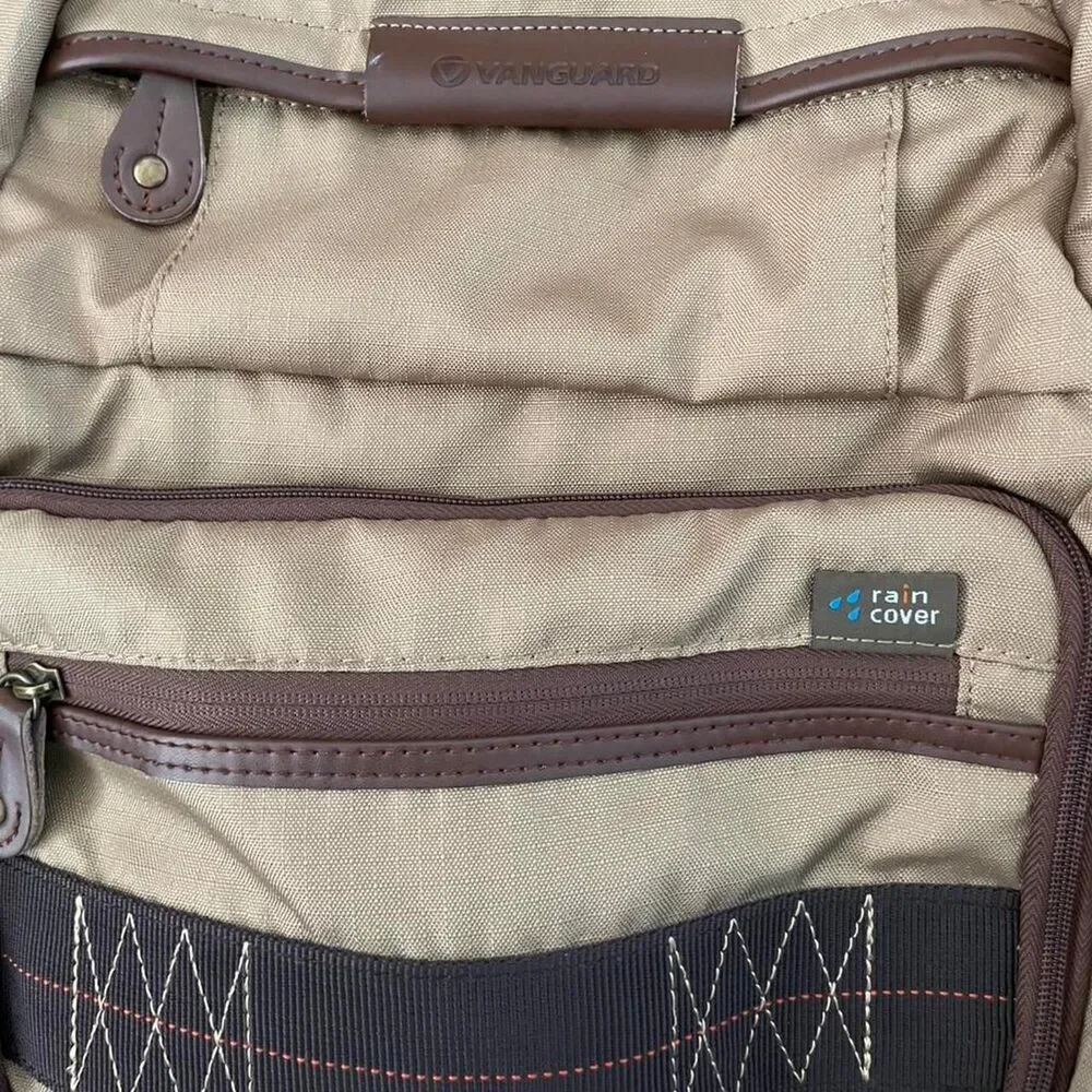 NWOT Vanguard Havana 41 Camera Backpack Khaki Canvas DSLR Bag w/ Rain Cover