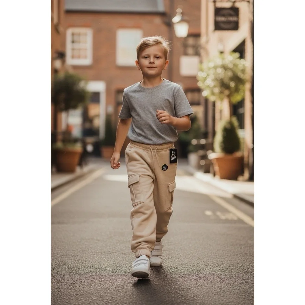 Art Class Easy On and Off Sweatpants W Pockets - Tan - XS (4/5)