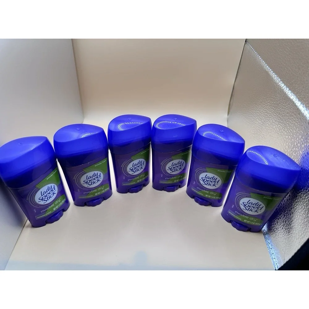 Lot of 6 Lady Speed Stick Invisible Dry Powder Fresh Deodorant 1.4oz - Exp 2028