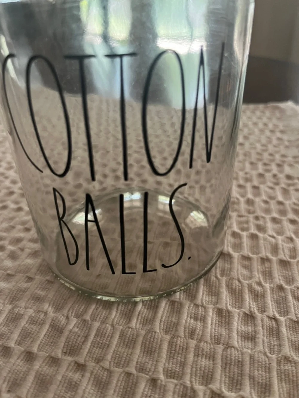 Rae Dunn clear glass