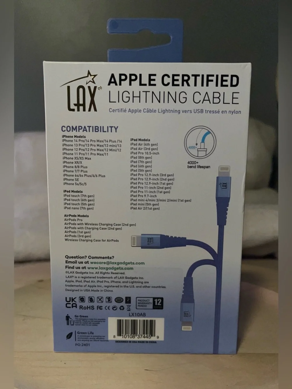 Apple certified lightning
