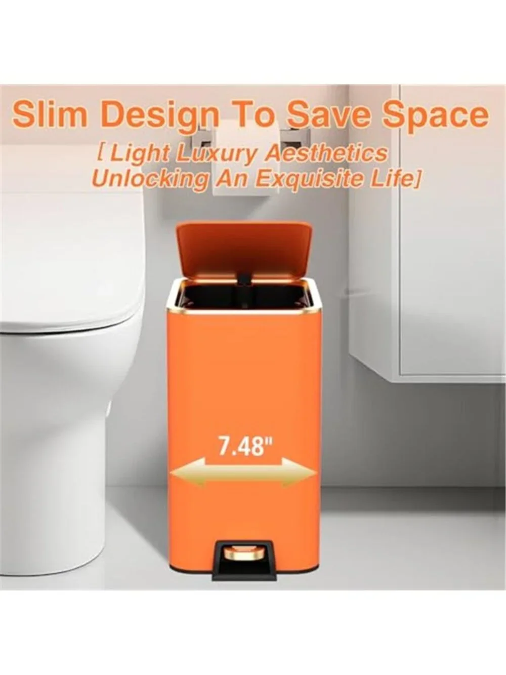 Bathroom Accessories Set Trash Can Soap Dispenser Toothbrush Holder Set