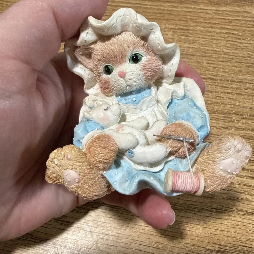 Calico Kittens, Enesco textured brown