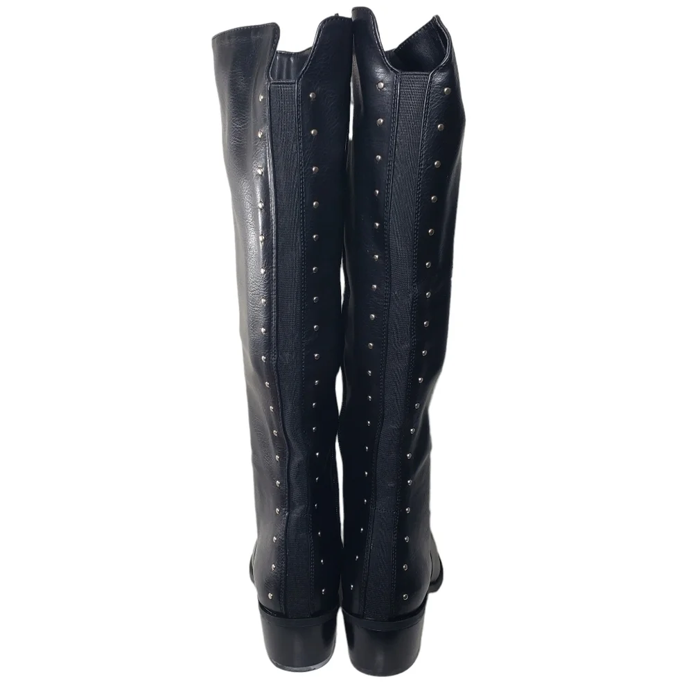 Bar III Vaylap Black Pull-on Closed Round Toe Boots Sz 6M