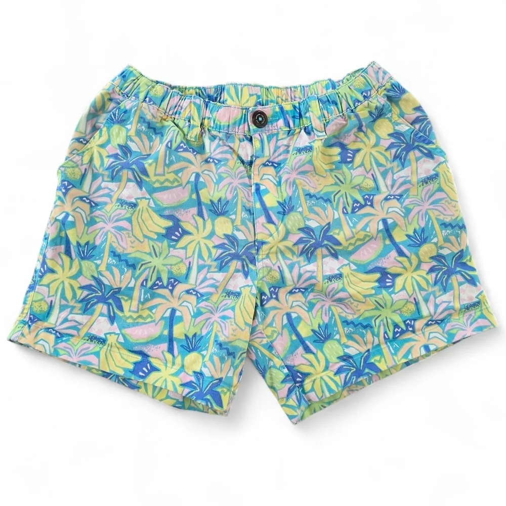 Chubbies Originals Tropical Banana Print Shorts Men’s Small 5.5” Inseam Resort
