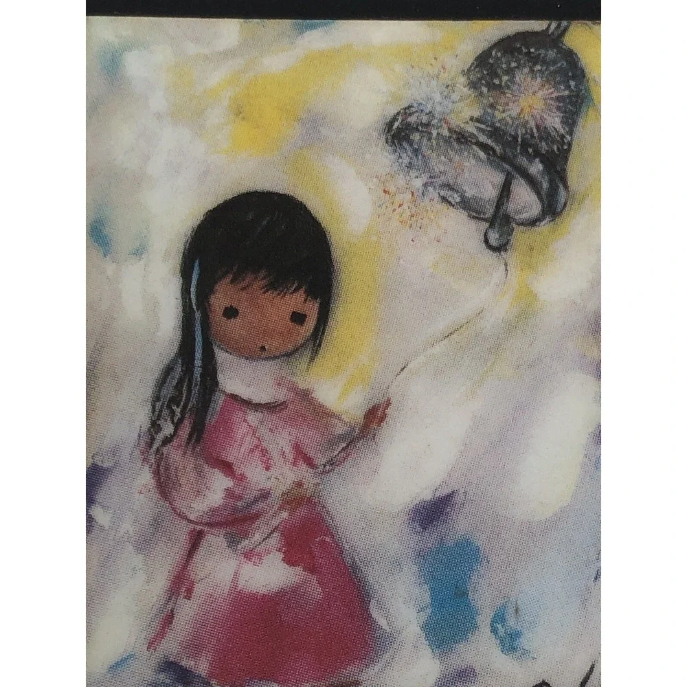 Vintage DeGrazia Magnet La Campana De Esperanza Gallery in the Sun Southwestern‎
