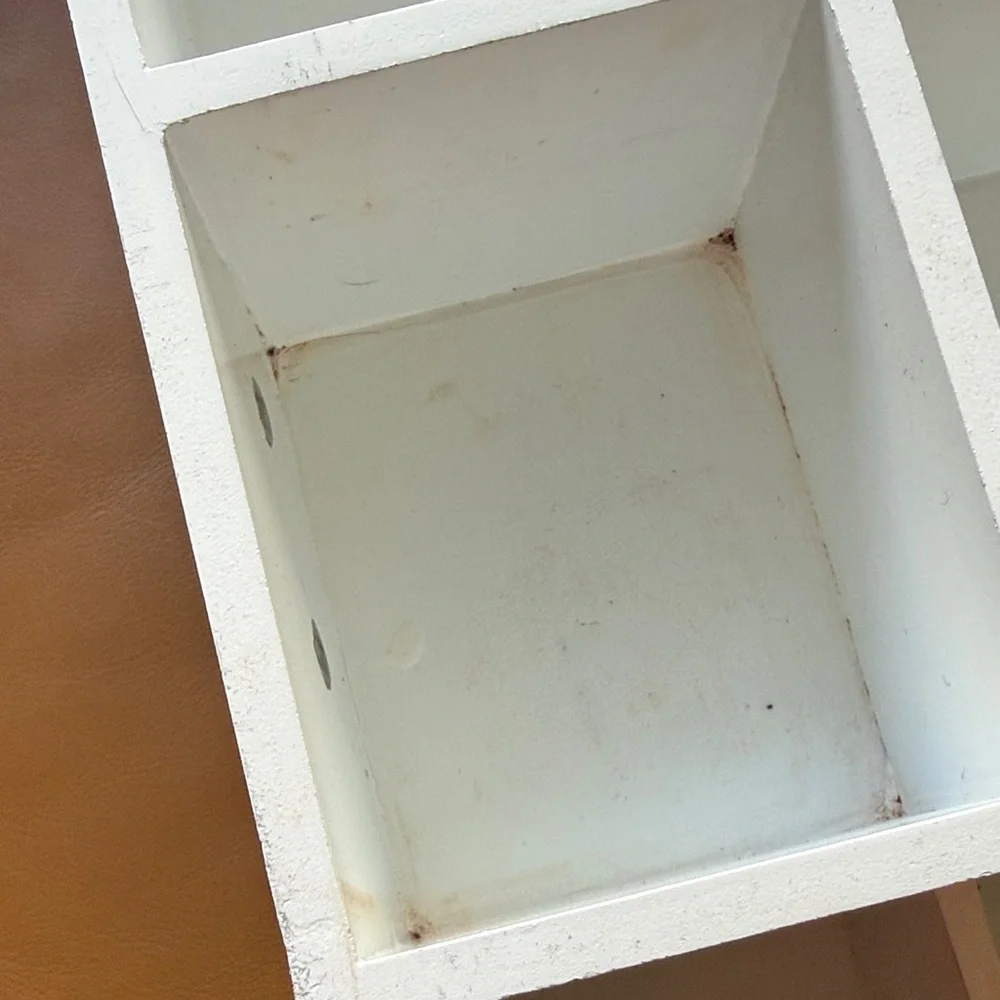 White Wooden Tiered Organizer