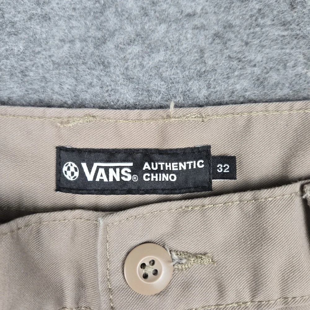 Vans Authentic Chino Pants Mens 32 Khaki Relaxed Fit Casual Skate Classic Beige
