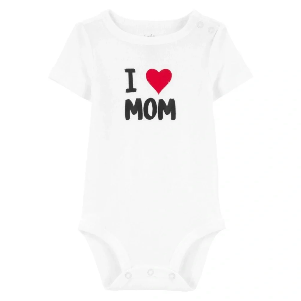 Oshkosh B'gosh 2-Pack White Short Sleeve Bodysuits | 3M