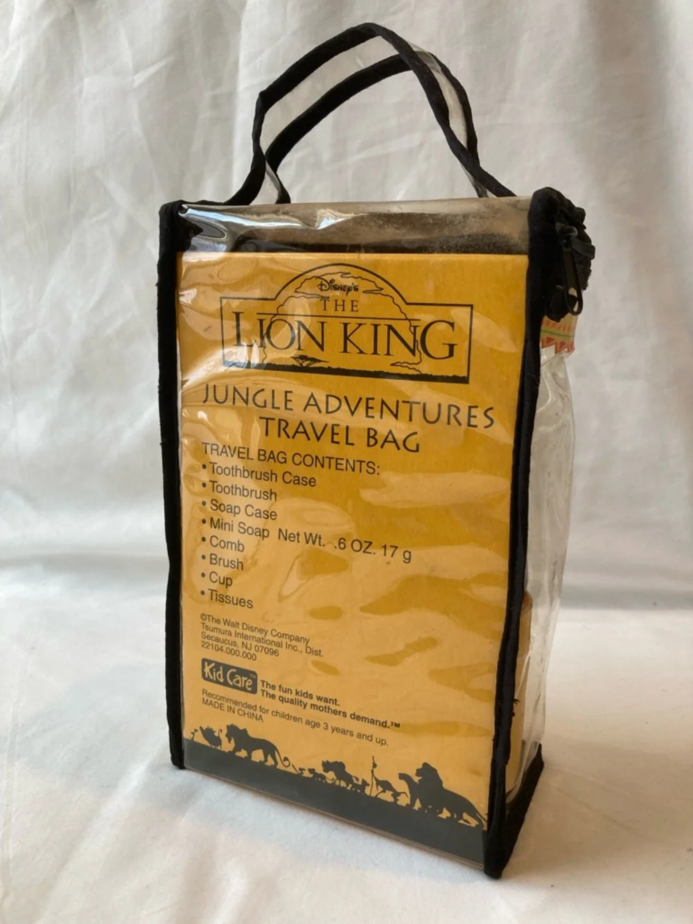 Vintage Lion King Travel Bag Toiletries 90s Disney Memorabilia Simba Pumba Timon
