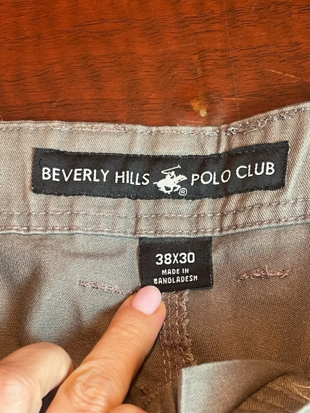 Beverly Hills Polo Club Cargo Pants Men’s 38x28 Gray Utility Workwear Gorpcore