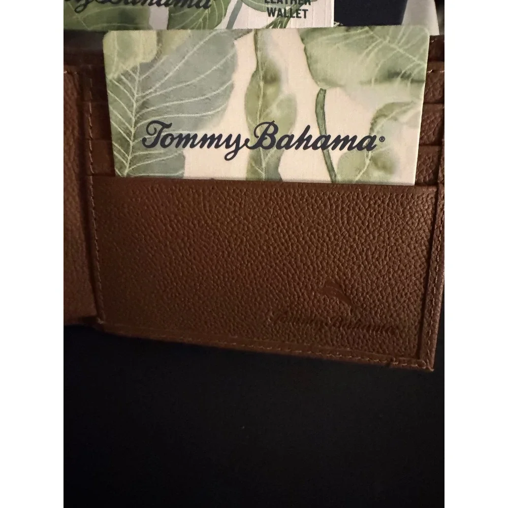 Tommy Bahama Leather Wallet Men's‎ Bifold Tan Nordstrom Box New