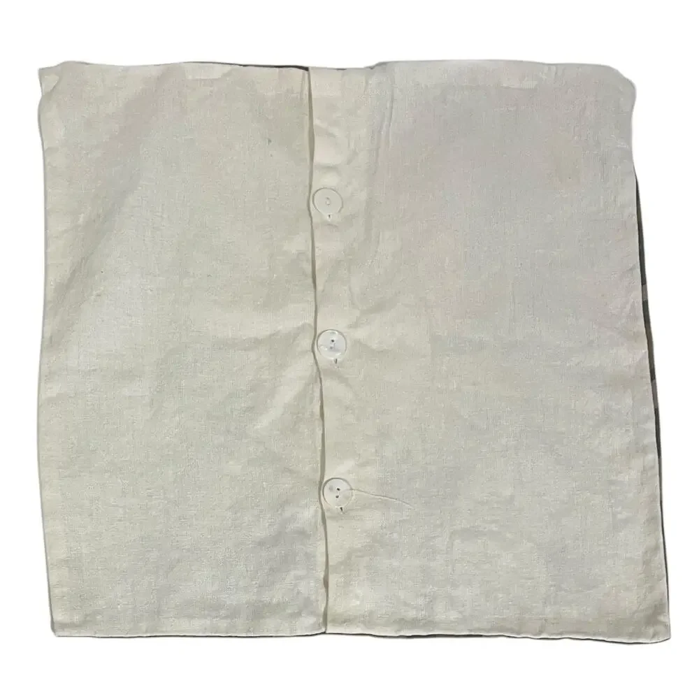 Allegra Hicks West Elm Hemp Pillow Covers Set of 2 17x17” Beige Neutrals Boho