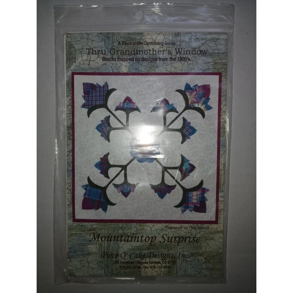 Lot Of 4 THRU GRANDMOTHER'S WINDOW Patterns from Piece O' Cake Designs‎
