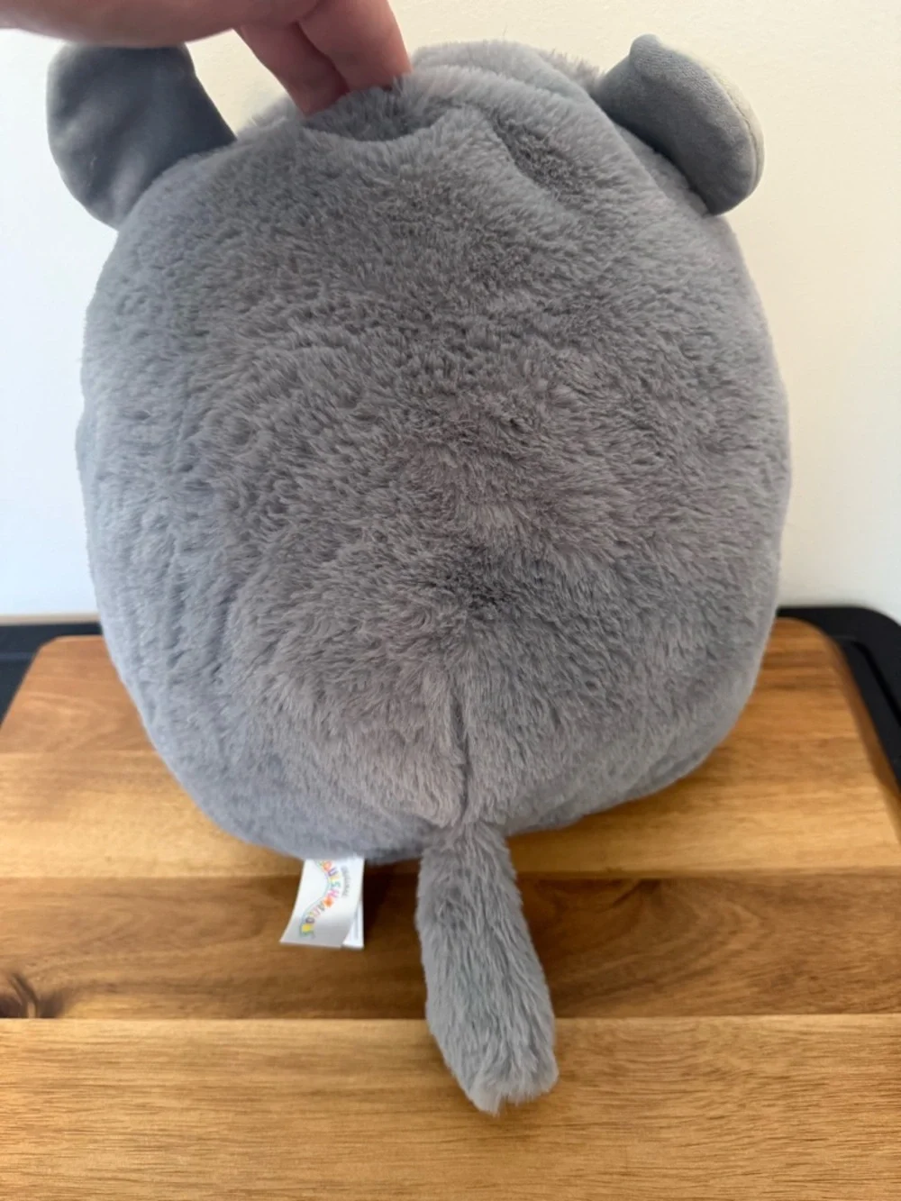 Squishmallows Grey and Cream Cute Plush Pet Toy