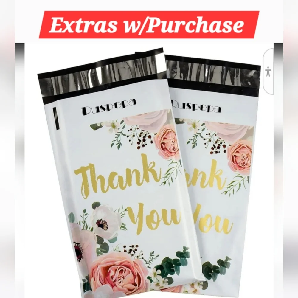 NWT -20ct. 6x9 Polymailers, Bonus Random Thank You Cards And Stickers