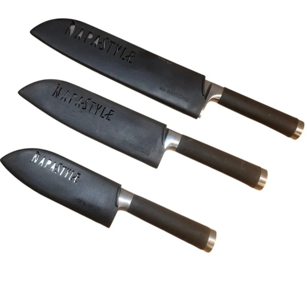NapaStyle by Santoku Knife Set 3 Piece Stainless 9
