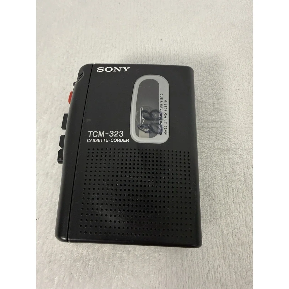 Sony TCM-323 Cassette Recorder Tape Player Voice Recorder - see descriptiion