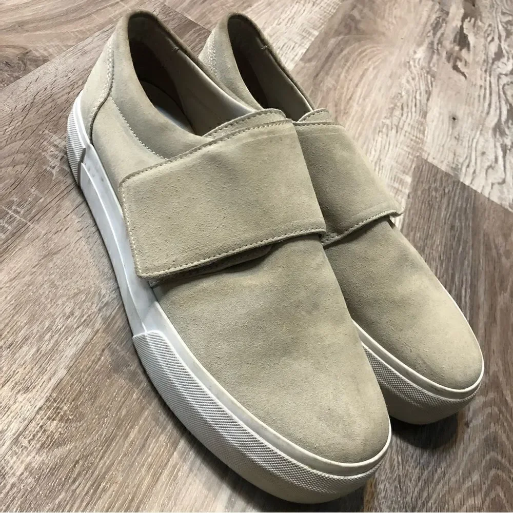 VINCE Cage Platform Suede Slip On Sneaker Size 8.5‎