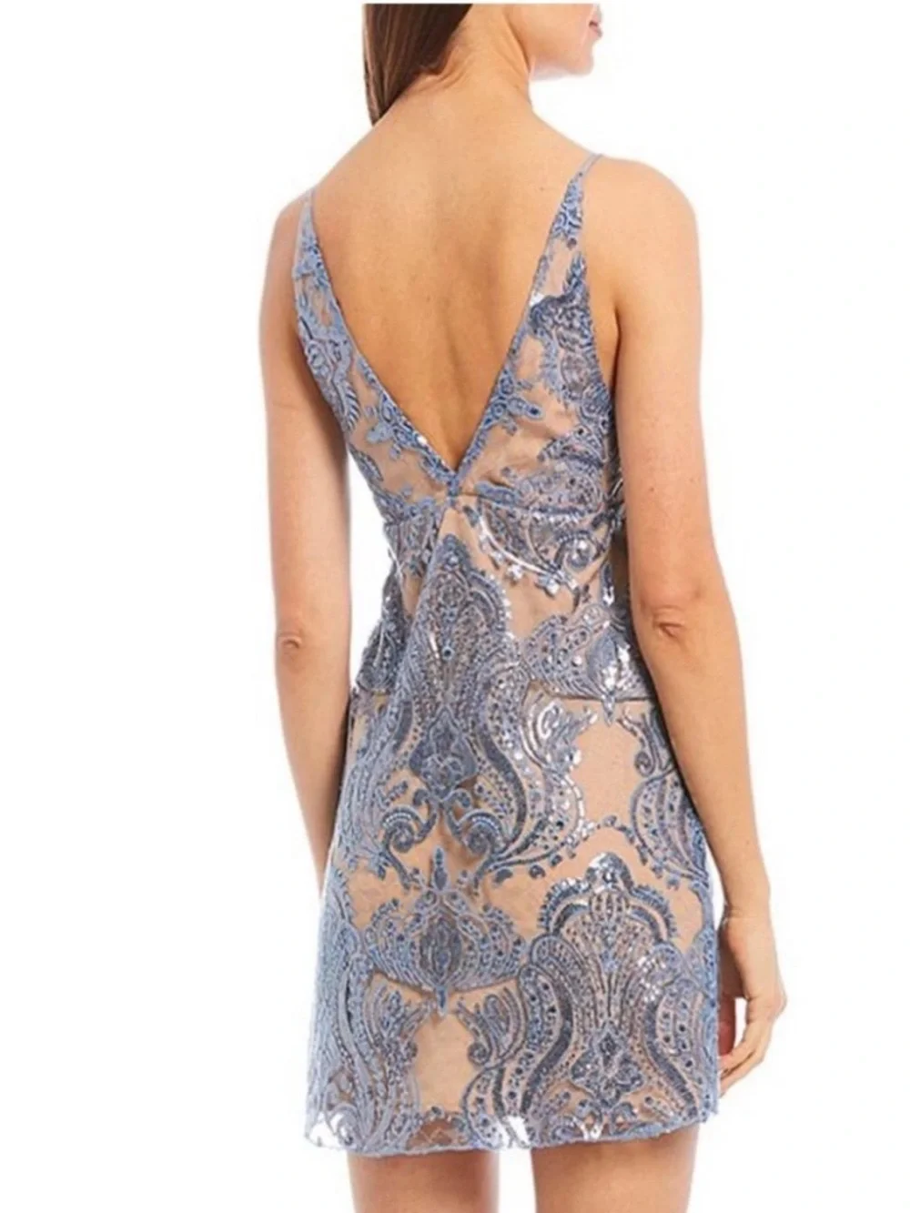 Free People Night Shimmers Mini Dress