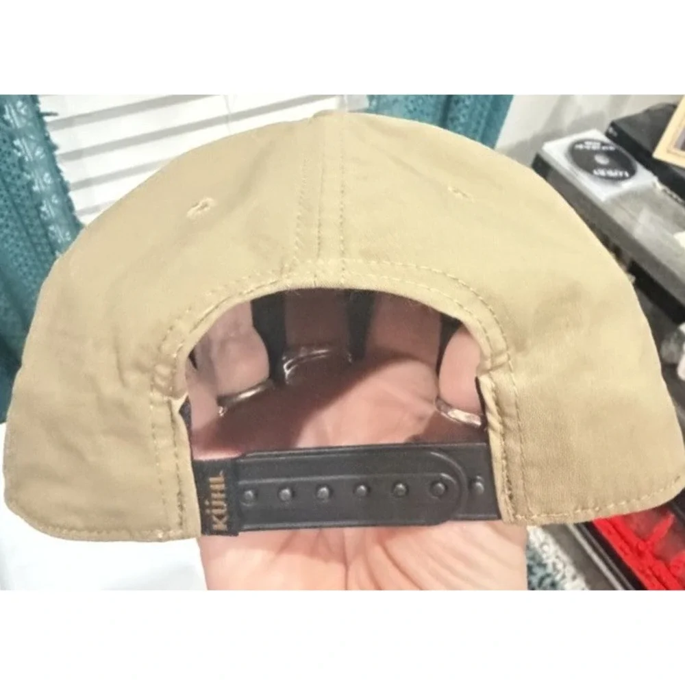KÜHL Logo‎ Hat Snapback Cap Tan Outdoor Hiking Adventure Baseball Cap