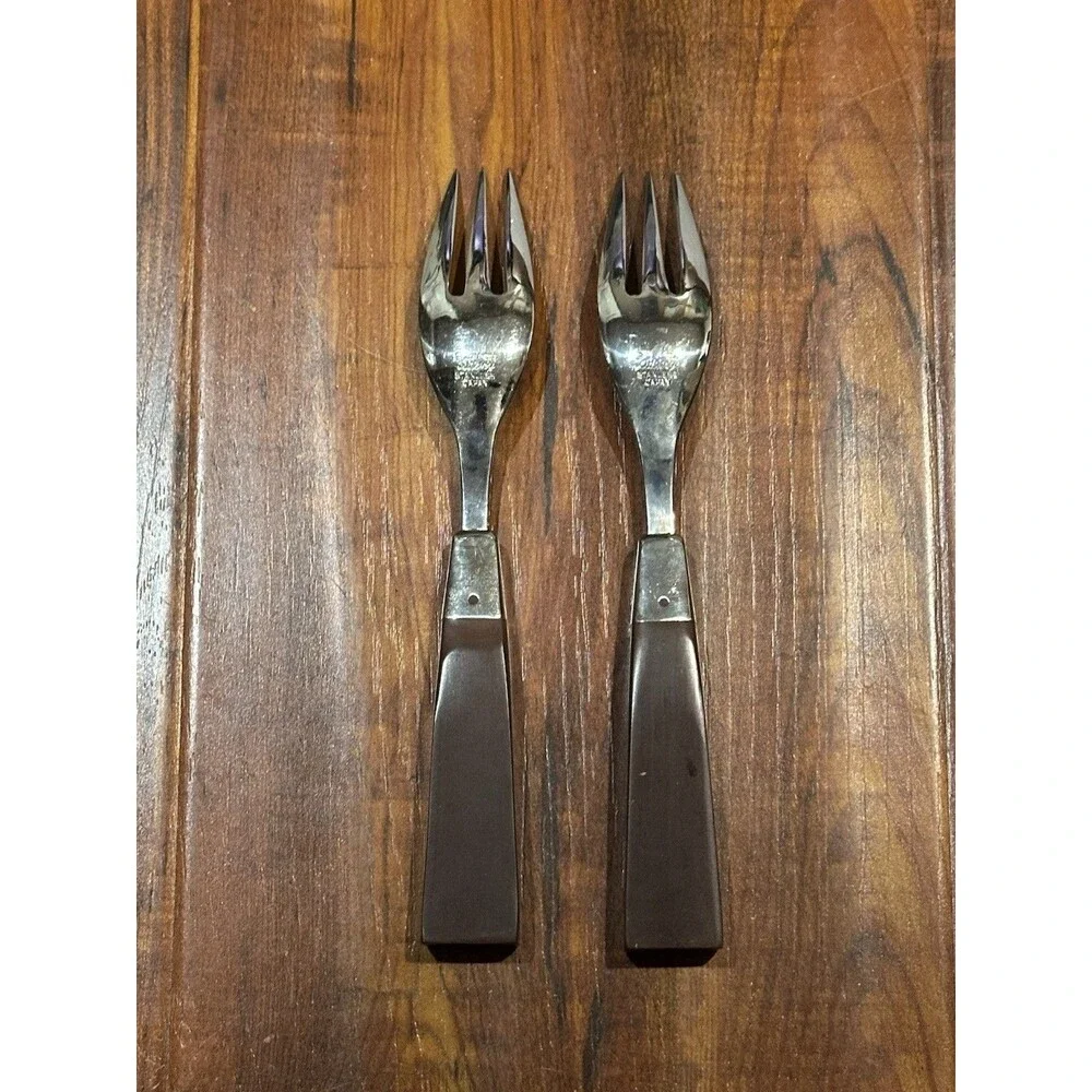 6 x Vintage MCM Towle Supreme Cutlery Stainless Steel Japan Spoon & Fork Set
