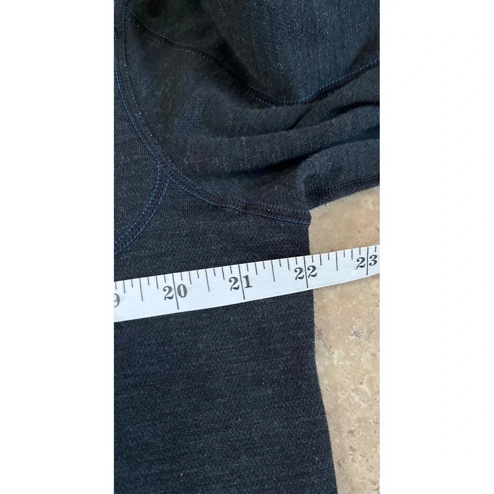 Terramar Climasense Mens XL 1/4 Zip‎ Pullover Wool Blend Charcoal Heather Gray