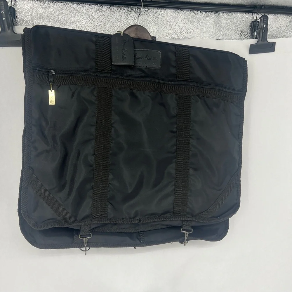 Pierre Cardin Black Travel Garment Bag duffle bag set
