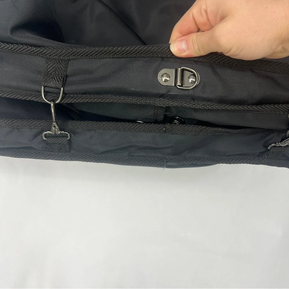 Pierre Cardin Black Travel Garment Bag duffle bag set