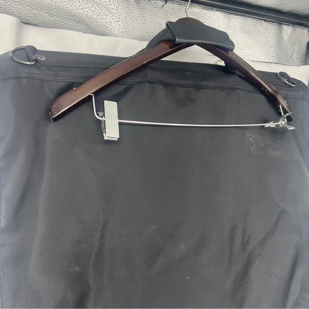 Pierre Cardin Black Travel Garment Bag duffle bag set