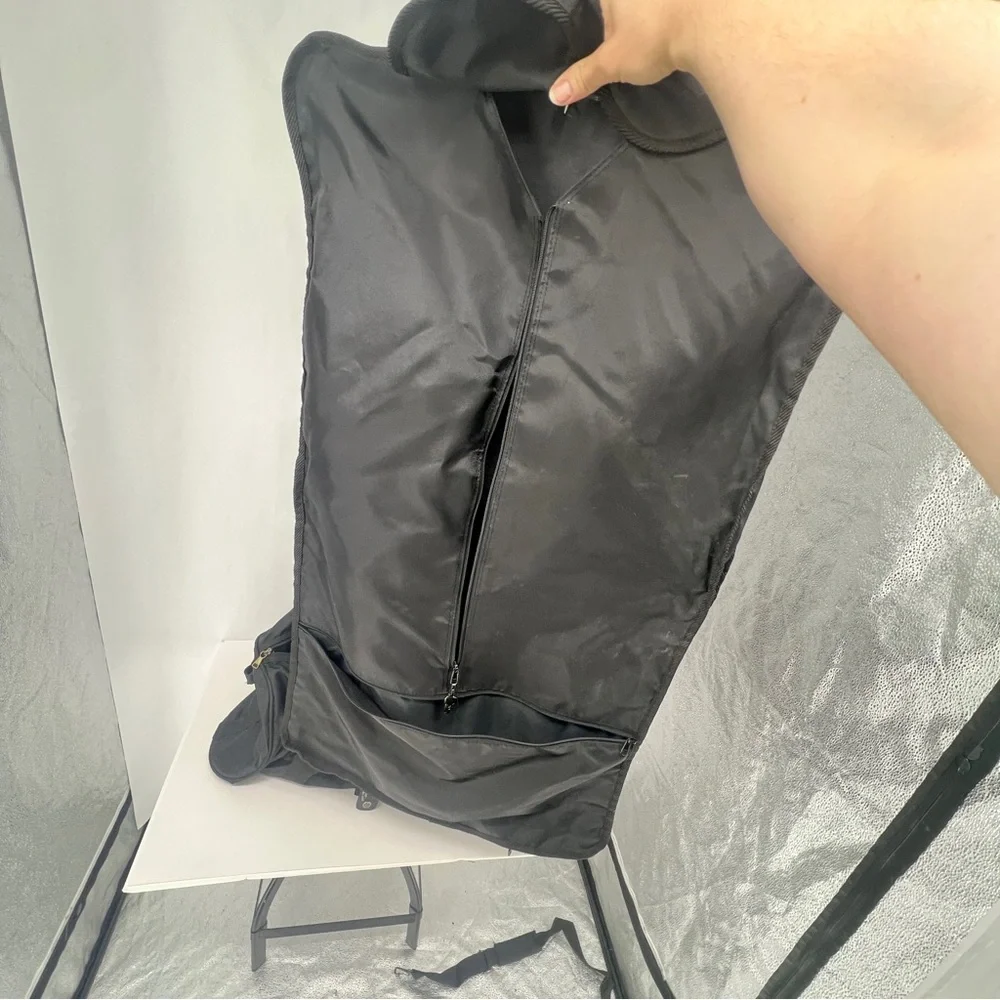 Pierre Cardin Black Travel Garment Bag duffle bag set