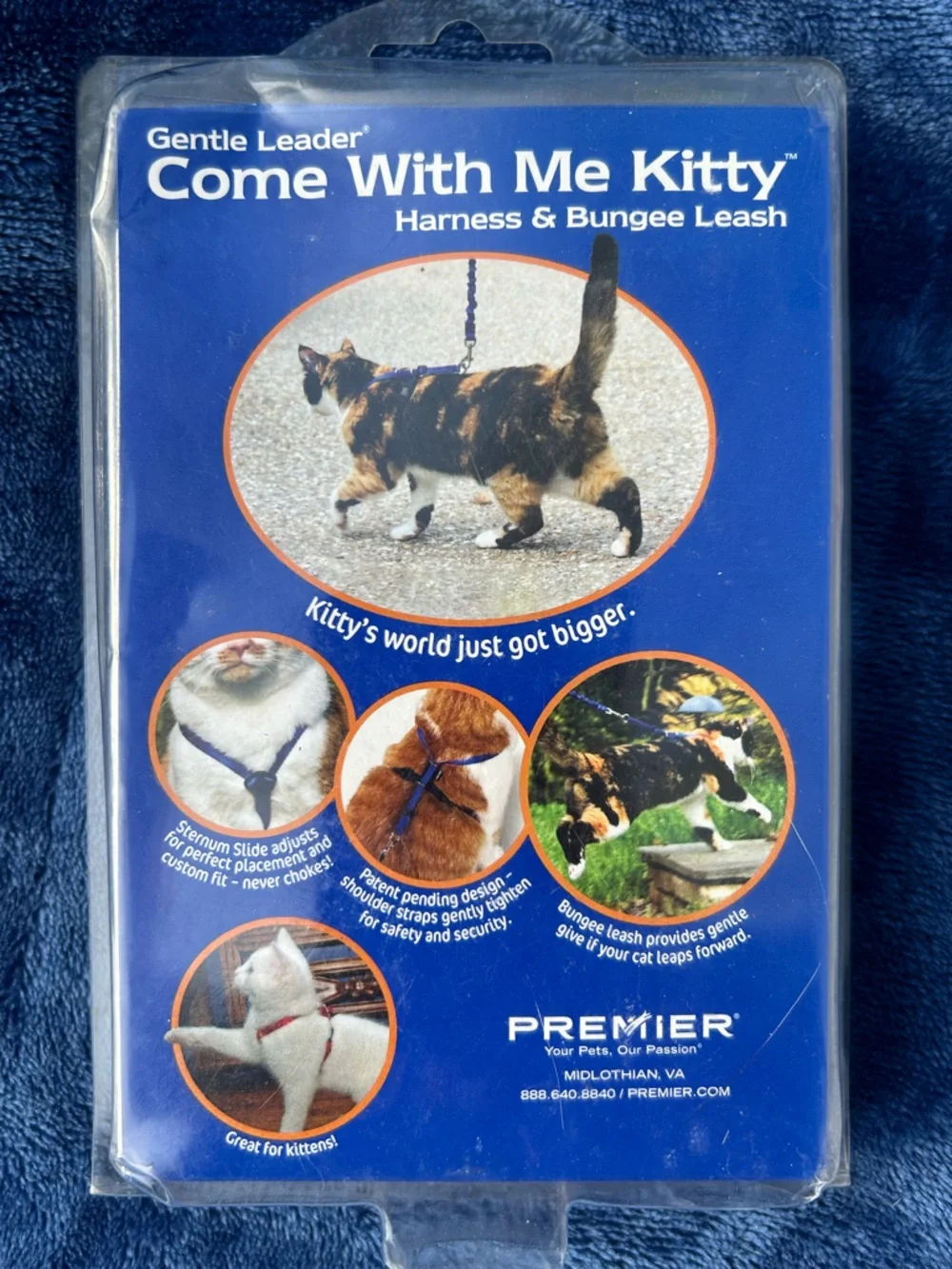 🔥3/$8Come With Me Kitty Harness & Bungee Leash - Medium