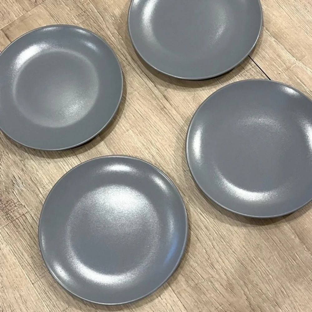 IKEA Slate Gray Salad 8” Plates Set of 4
