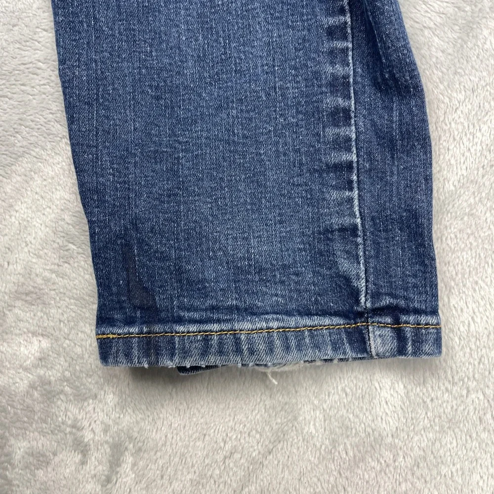 Levi's 514 Jeans Mens 36x32 Blue Denim Faded Double Stitch Slim Fit Straight Leg