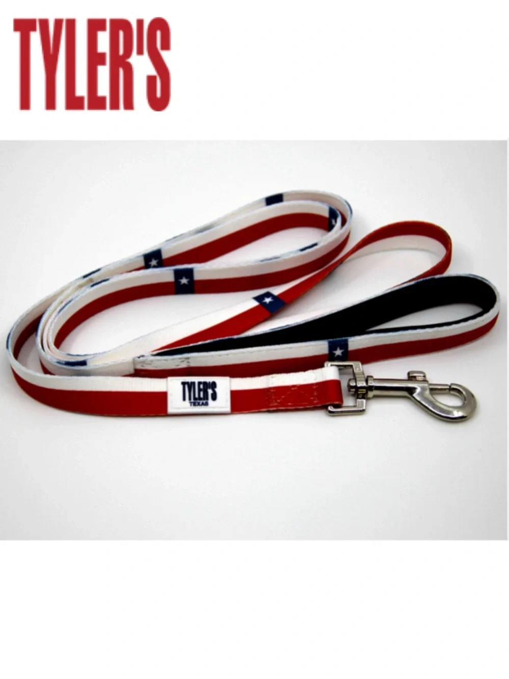Tyler’s Texas x Pridebites Flag Red White & Blue Star Dog Leash