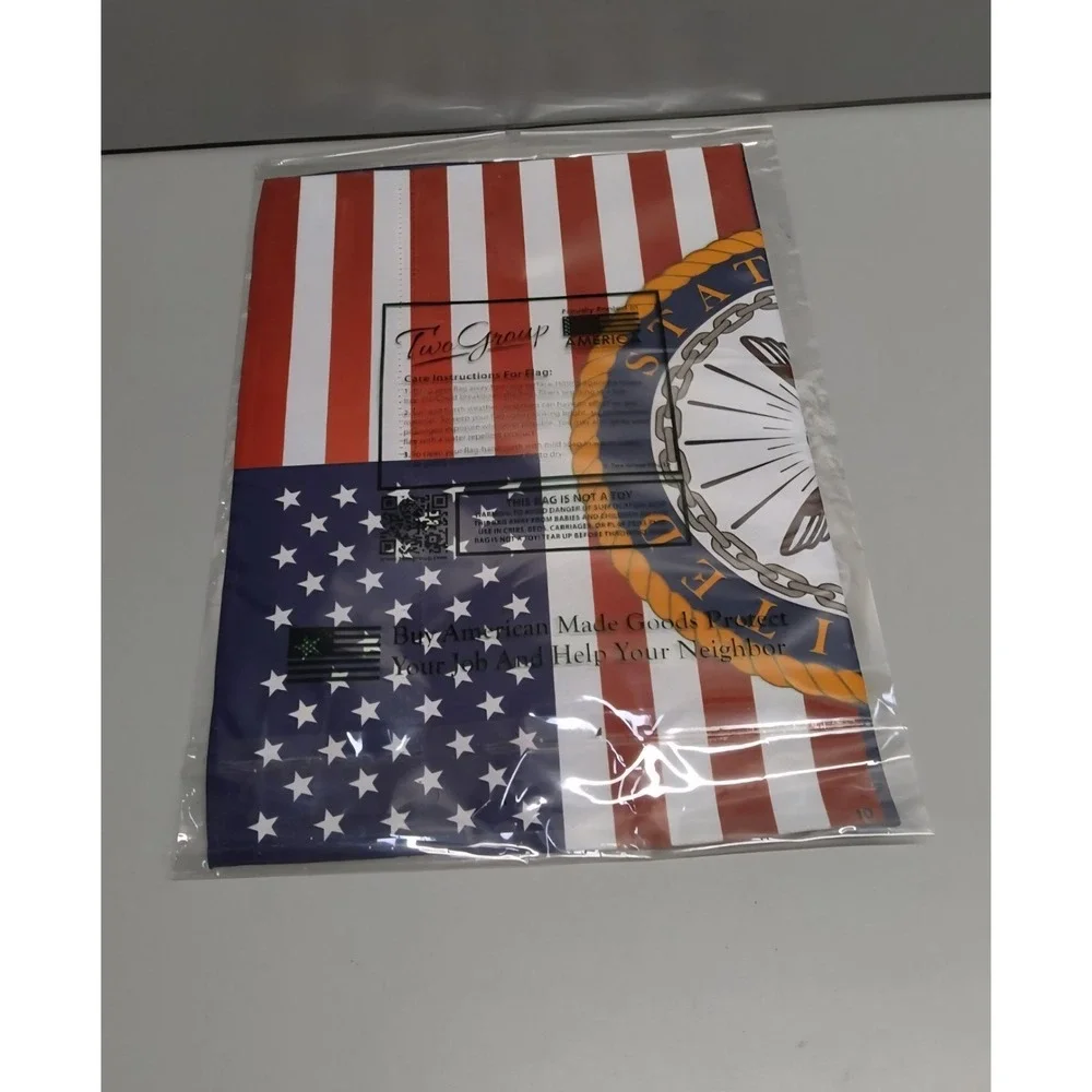 U.S. Navy Veteran Garden Flag Patriotic Military Outdoor Yard Home Decor 13x18.5