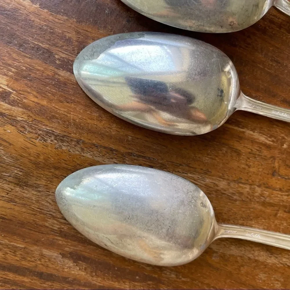 Vintage 1927 R C Co Orleans Set of 3 Dinner Spoons