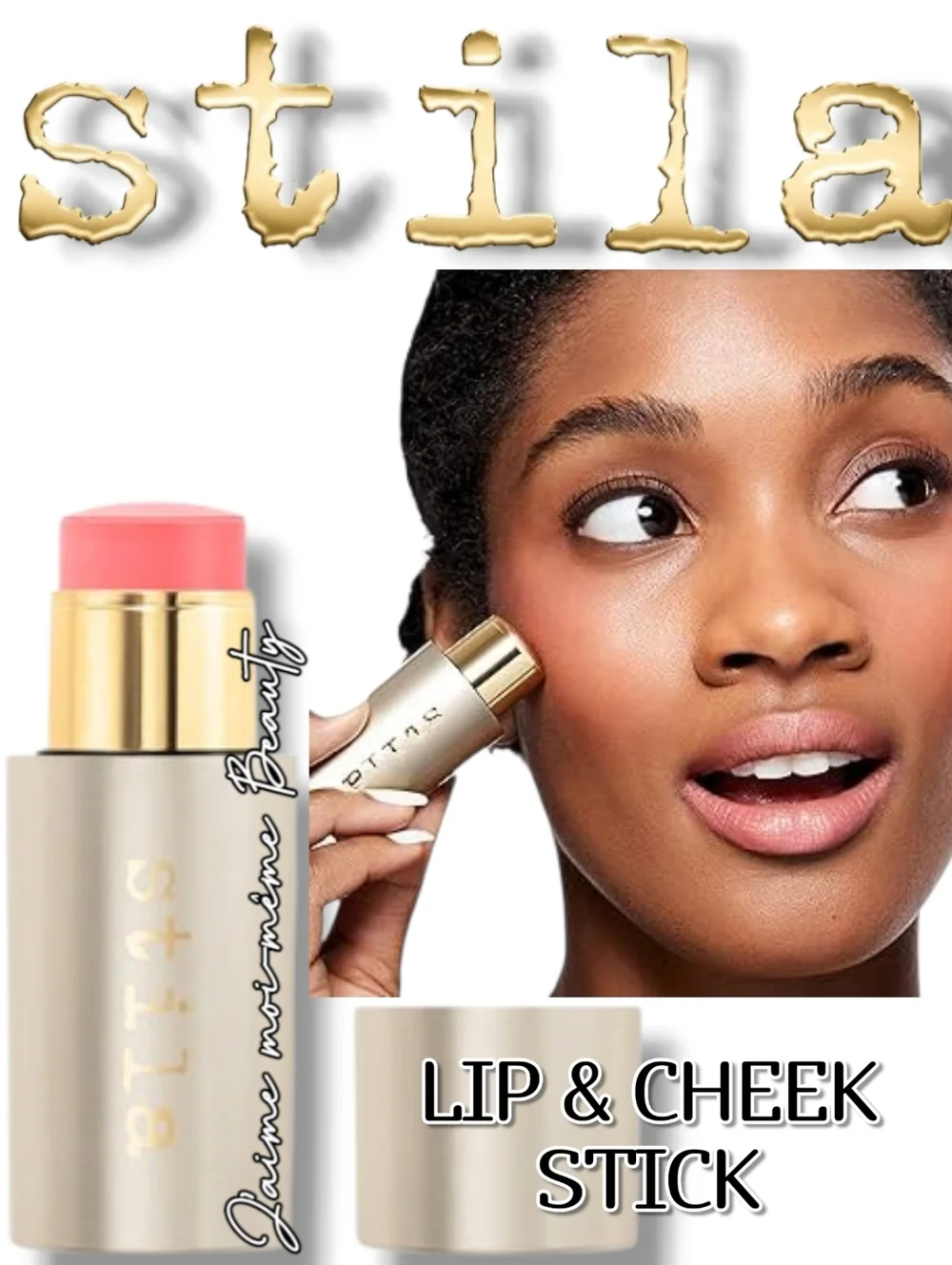 Stila Sheer Petunia Cream Lip & Cheek Blush Stick — Coral Pink