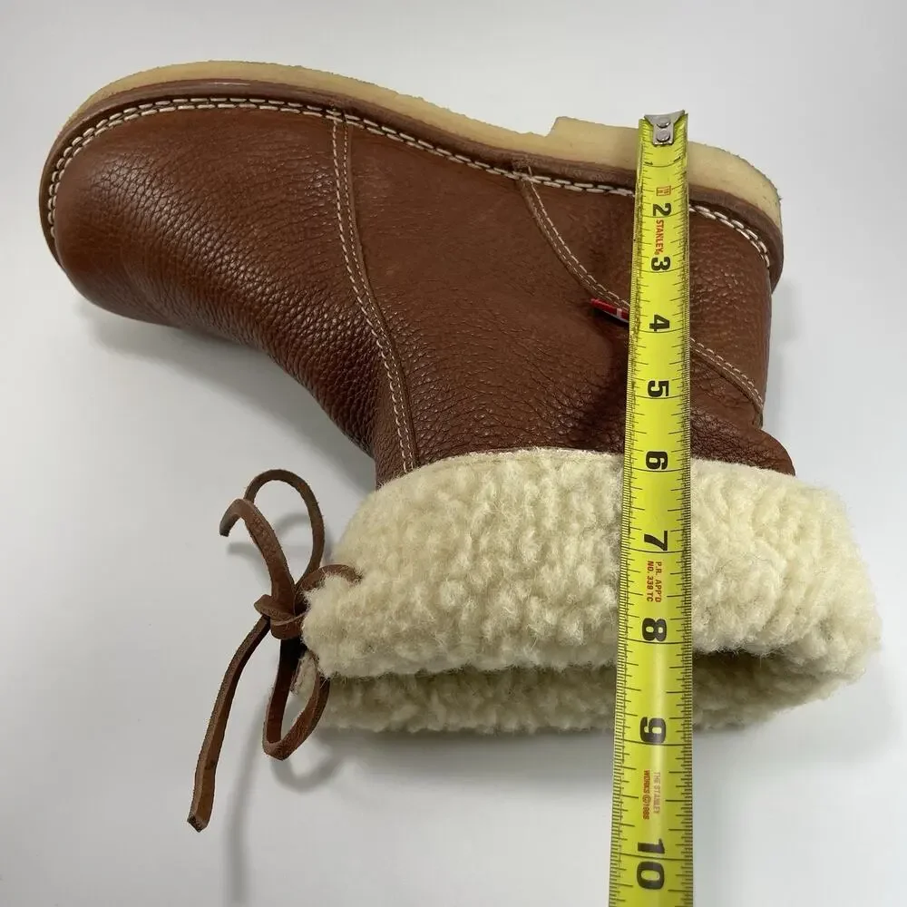 Duckfeet Arhus Boots Shearling Lined Crepe Sole Leather Size 43, Mens 9