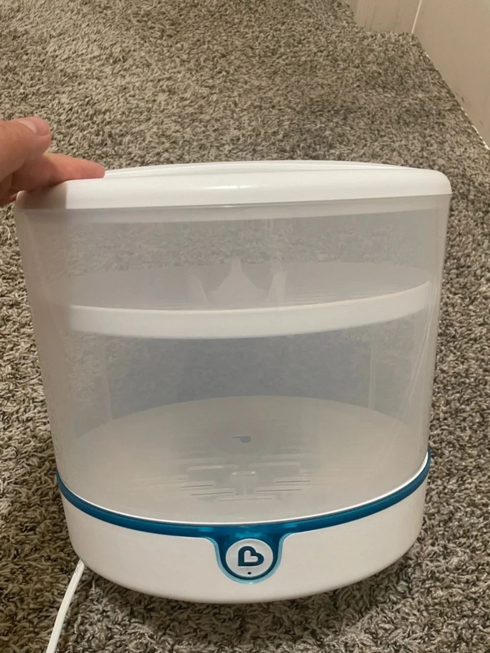 Munchkin White and Blue Electric Bottle Sterilizer