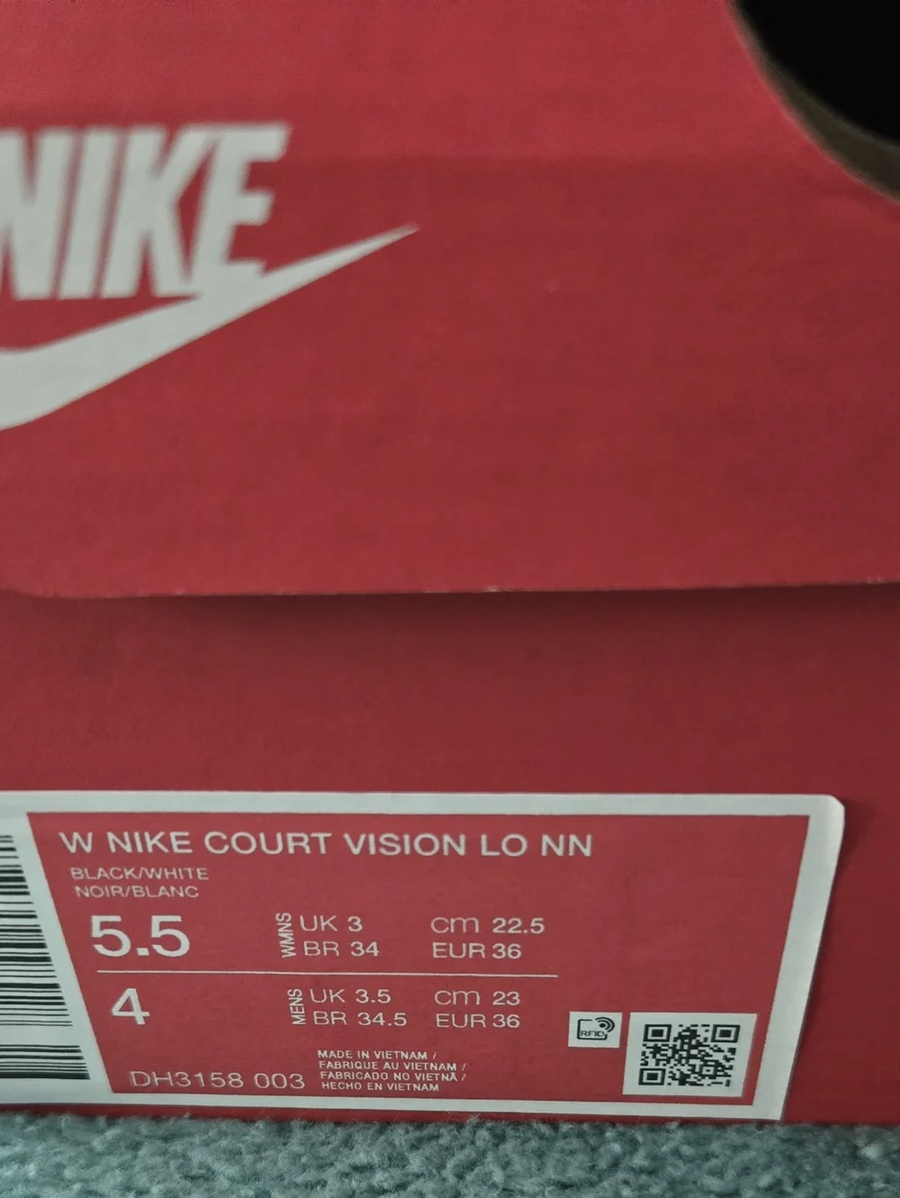 Nike front toe tab
