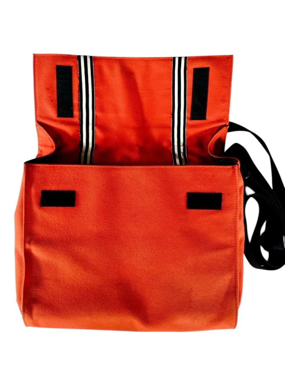 Kate Spade Orange Canvas Messenger/Laptop Bag Unisex