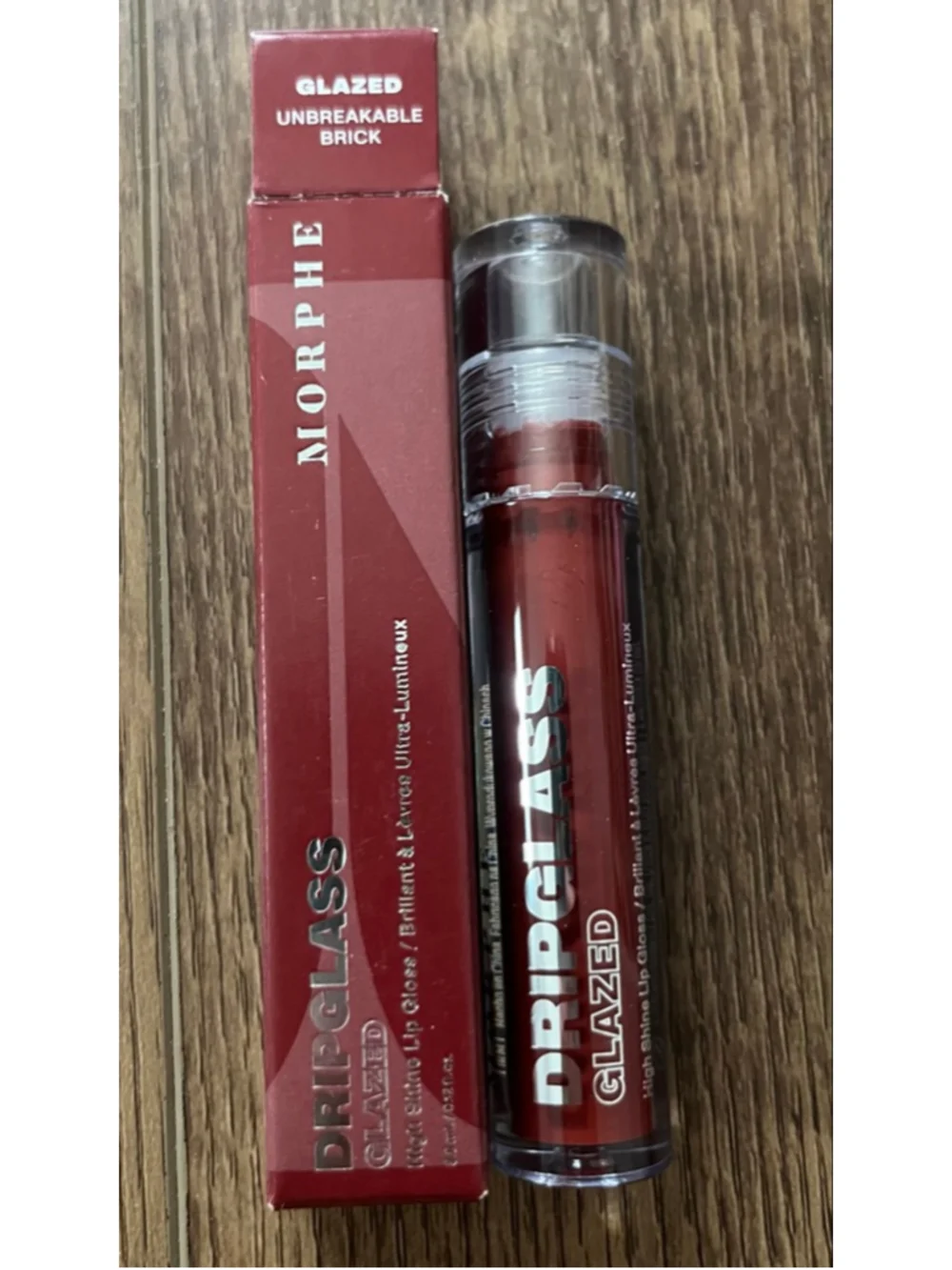 Morphe NWT dripglass glazed lip gloss unbreakable brick color