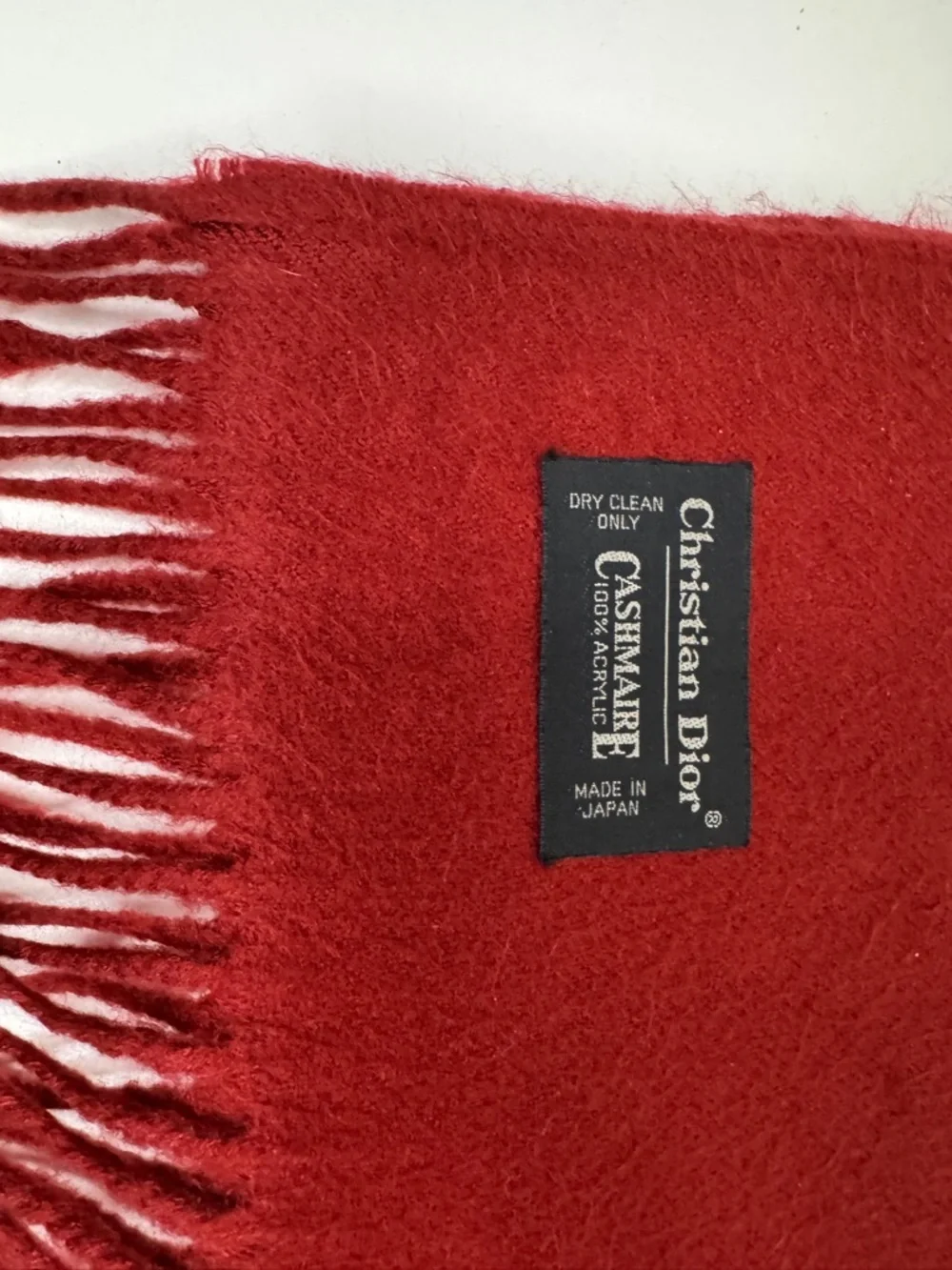 Dior fabric fringed
