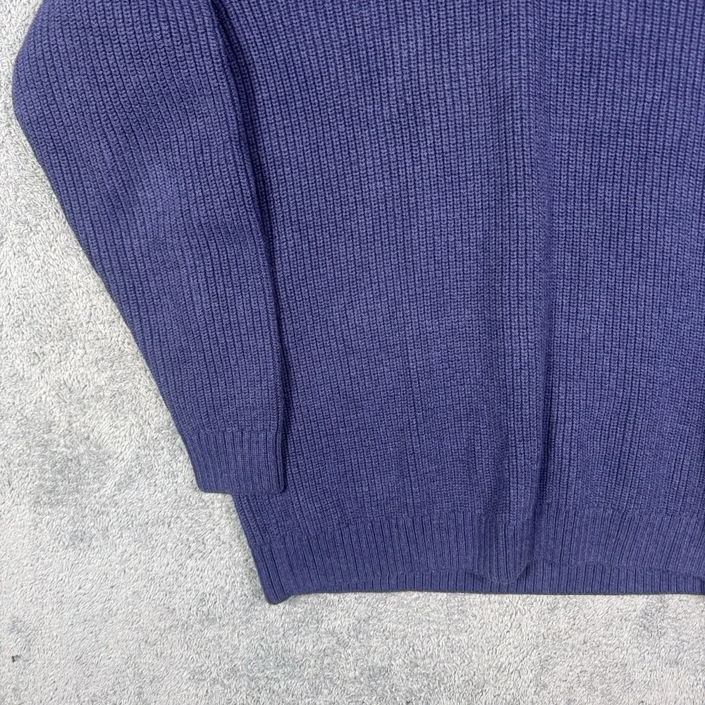 Duluth Trading Burly Retirement Sweater Men XLT Waffle Knit 1/4 Zip Ribbed 71318