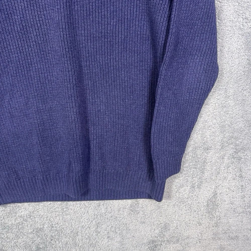 Duluth Trading Burly Retirement Sweater Men XLT Waffle Knit 1/4 Zip Ribbed 71318